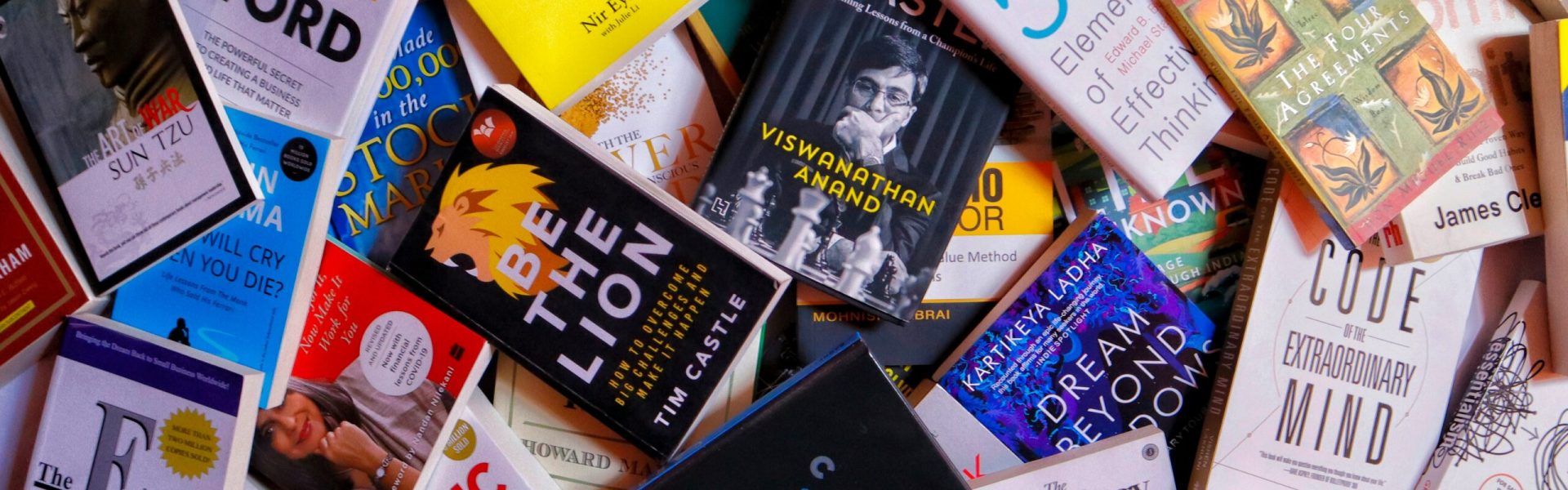 A mountain of non-fiction, self help books photo from the upper angle, new york times bestselling books